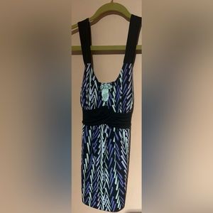 Trixxi Purple White Black Women’s Tank Top Blouse Size XL